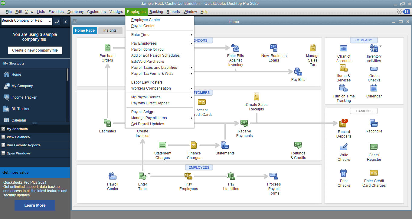 setup payroll checks in quickbooks 2015 mac for my employees